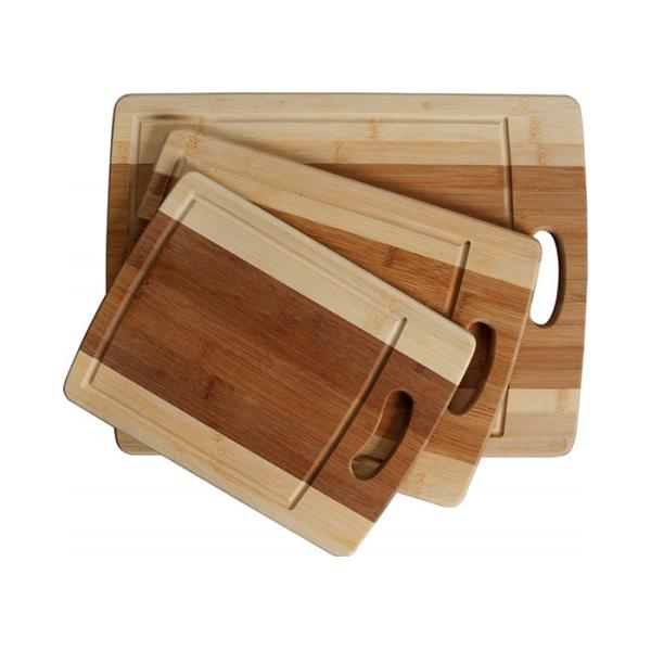 Stylish Design Bamboo Butcher Block Cutting Board With Juice Groove And Handle
