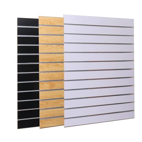 Multicolor Durable Melamine Slatwall Panels Fire Resistant For Corridors
