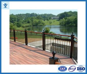aluminum deck railing/ U channel glass railings/glass balustrade