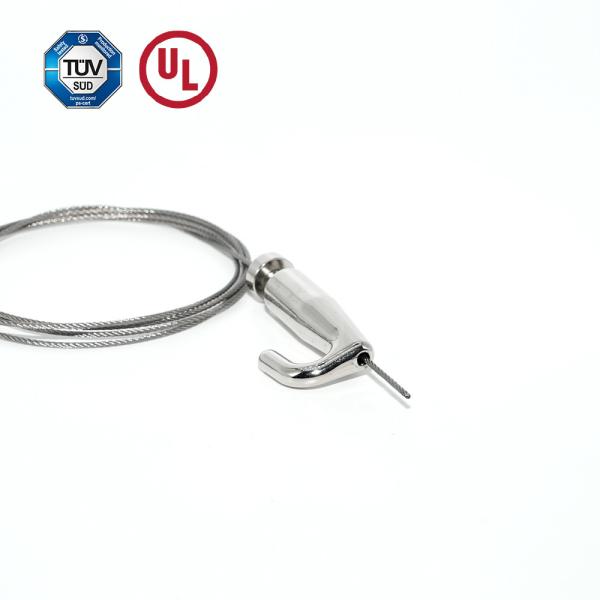 Cable Gripper With Hook For Light Hanging System