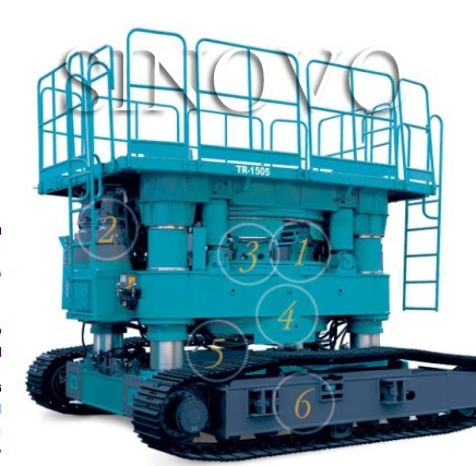 Wired Remote Control Casing Rotator With Φ800mm - Φ1500mm Drill Hole for bored pile, Secant pile wall, Barrier clearance