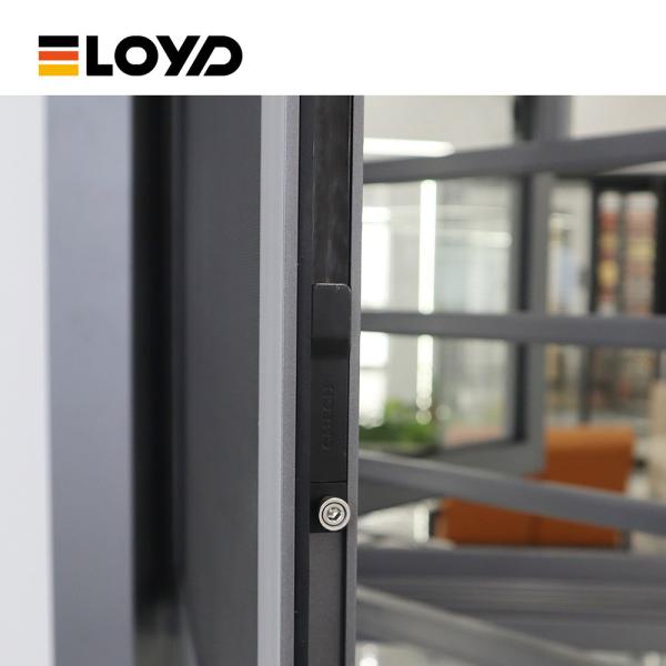 Single Glazed Bronze 6063 Aluminium Casement Window Replacement With Mosquito Net