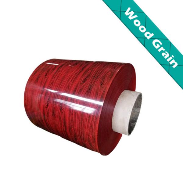 3003 5052 Wood Grain Aluminum Coil , Wood Aluminium Coil For Kitchen Cabinet Panel