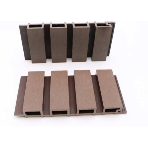 Plastic Composite Garden Exterior WPC Wall Panel Waterproof WPC Fluted Wall