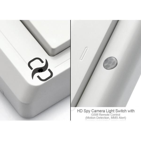 HD Spy Camera Light Switch with GSM Remote Control (Motion Detection, GSM MMS Video Alarm)