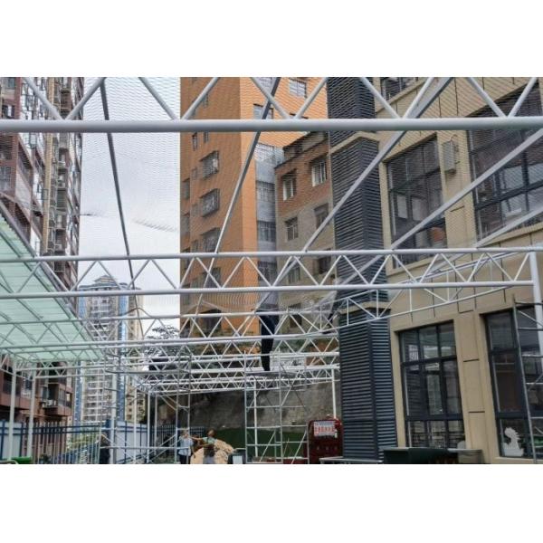 17mm*17mm 7*19 Stainless Steel Cable Mesh Aviary Rope Netting with No Surface Treatment