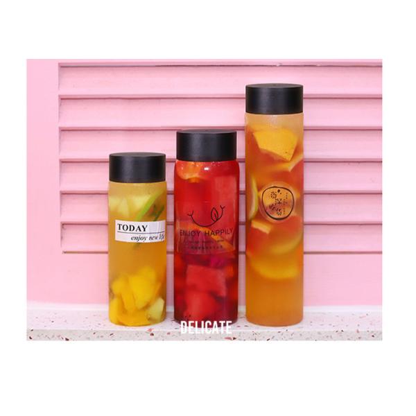 500ml 550ml 600ml Round Juice Milk Tea Bottles OEM ODM OBM