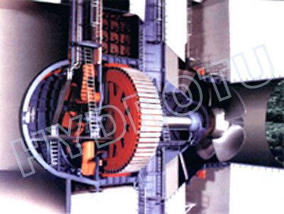 Low Water Head Bulb Hydro Turbine / Bulb Water Turbine / Tubular turbine with Fixed Blades / Movable Blades