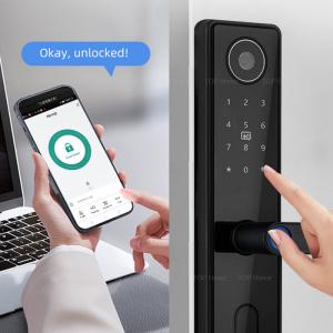 China Intelligent Tuya App Door Lock Biometric Recognition Smartphone Remote Control on sale