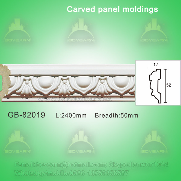 Polyurethane Plain Architectural Panel Decorative Cement Mouldings