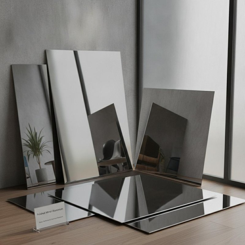 A2 Fireproof Mirror Aluminum Sheet Ultra Lightweight Thermal Stability Panel for Curtain Wall Rail Aircraft IindoorPartition
