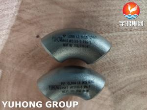 China B16.9 Buttweld Pipe Fitting ASTM A403 WP310S Stainless Steel 90 Degree Elbow on sale