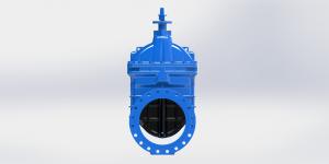 Cheap Ductile Iron Gate Valve Top Cap Or Hand Wheel Operated , Vulcanized Rubber Wedge for sale