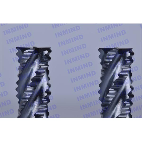AlTiN Coating Carbide Roughing End Mills 4 Flute 25 mm Cuttting Length