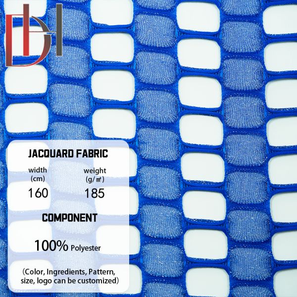 100% Polyester Soft Jacquard Fabric Quick Dry Cotton Bikini Skirt Fabric With Holes