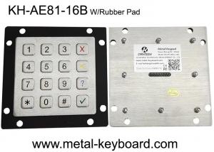 China PS/2 4X4 Layout Ruggedized Metal Keypad FCC For Kiosk on sale
