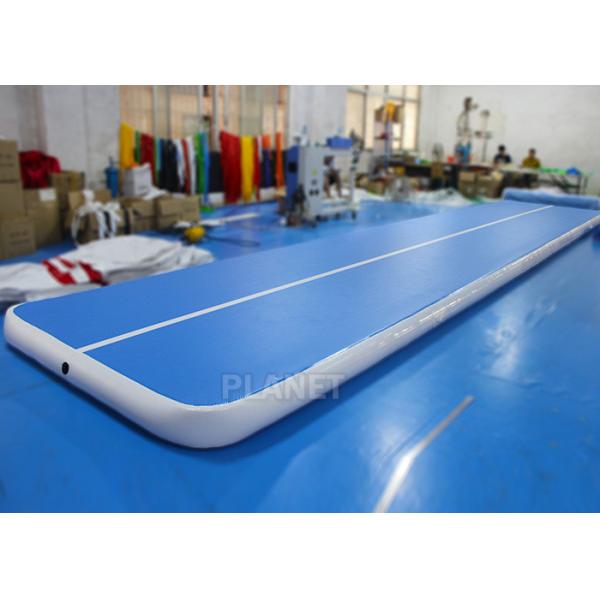 Flexible Inflatable Air Track Gymnastic Blue Surface Mattress For Sport