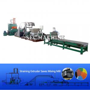 Cheap Safety Green EPDM Production Line , EPDM Rubber Granules Making Machine for sale