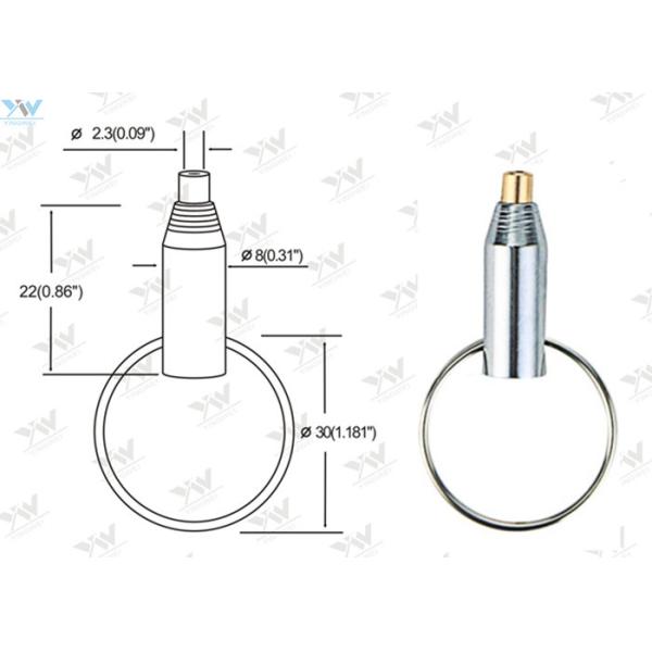 OEM Adjustable Lock Cable Grippers Brass Material Key Ring Grippers