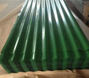 Cheap RMP PPGL Green Galvalume Painted Corrugated Metal Roofing sheets Dx51D 0.35mm for sale