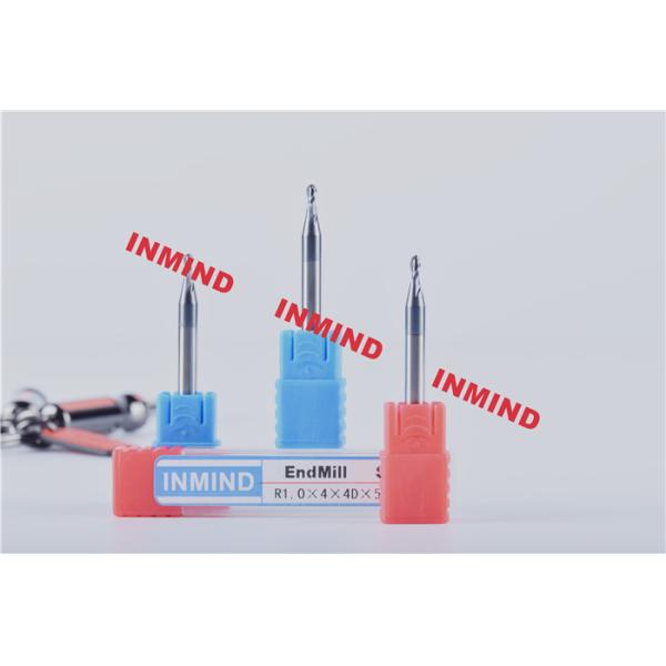 SGS Mico Two Flute Milling Machine Bits End Mill With TiSiN / NANO Coating