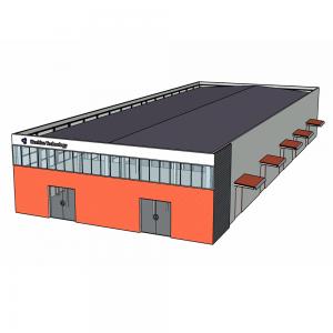 Cheap Store Warehouse ASTM Prefabricated Modular Buildings Commercial Metal for sale