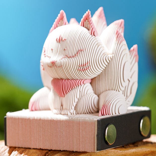 3D Paper Sculpture Memo Pad Block For Creative Desktop Decoration