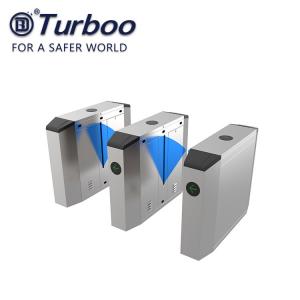 China Anti - Tailgating Flap Barrier Turnstile With Durable DC Brushless Motor on sale