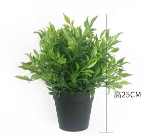 Cheap Grass 60cm Little Artificial Potted Floor Plants Home Office Decoration Customized for sale