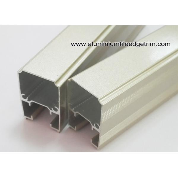 Extruded Anodized Aluminum C Slide Track Channel / Tubes For Sliding Door