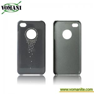 Cheap PC gel case cover for Apple iphone 4S with dimaond for sale