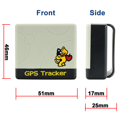 Pet animal dog cat GPS Tracker with collar W/ web tracking on Google Map on mobile phone