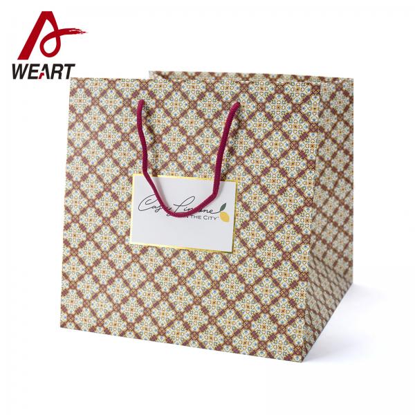 Quality Cute Kraft Paper Grocery Bags , Extra Large Colored Paper Gift Bags wholesale
