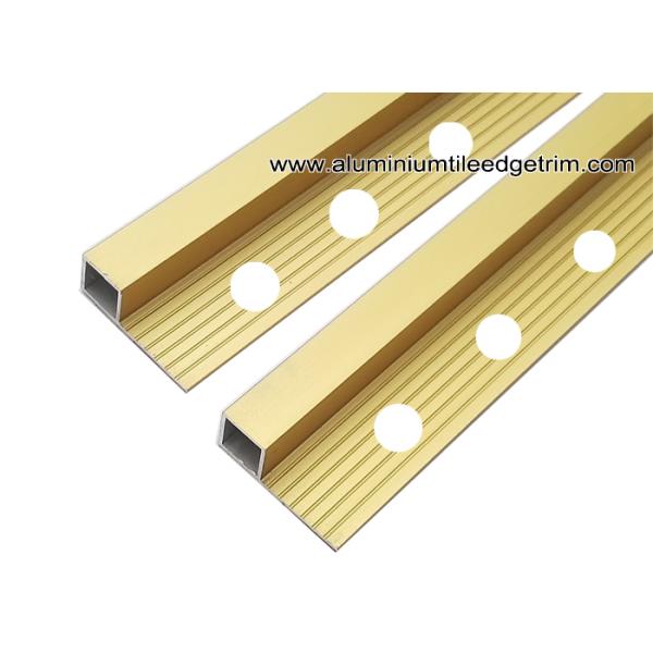 High End Metal Tile Corner Trim For Ceramic Tile Edging Matt Gold 10mm