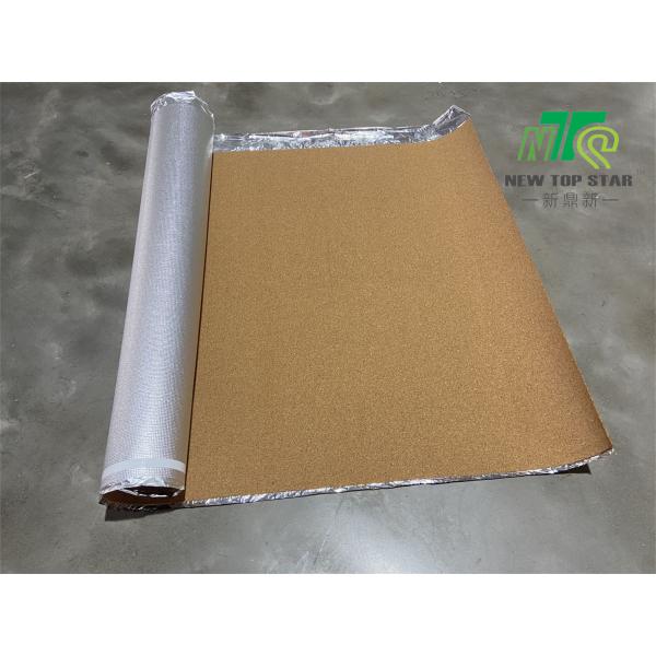 Acoustic Cork Flooring Underlayment 3mm With Aluminum Foil Comfort Step