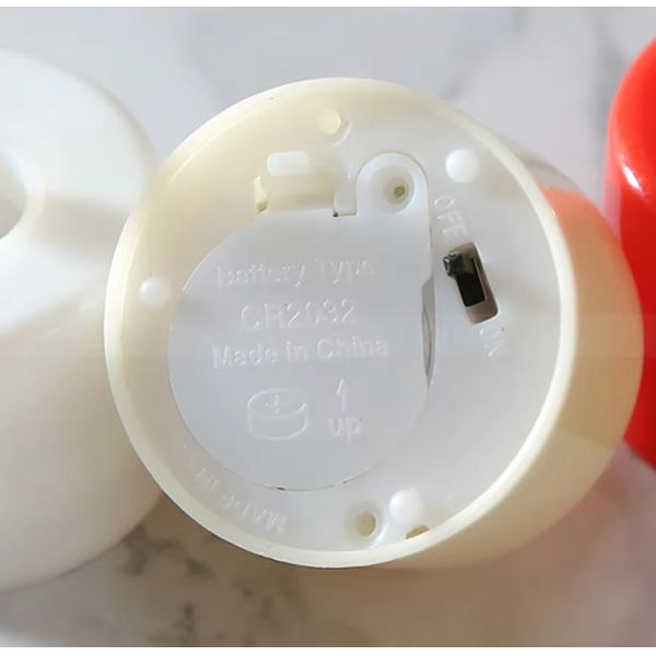 Unscented Battery Tea Candles Smokeless Electronic Tea Light Candles White/ Yellow / Red