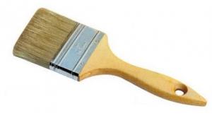 Cheap 4 White Bristle House Paint Brush with Lacquered Wood Handle for sale