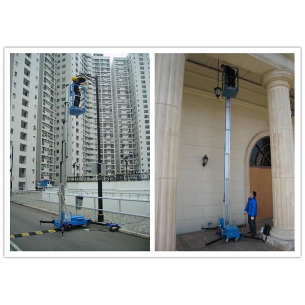 Office Buildings Personnel Lift Platform , 160kg Rated Load Electric Ladder Lift