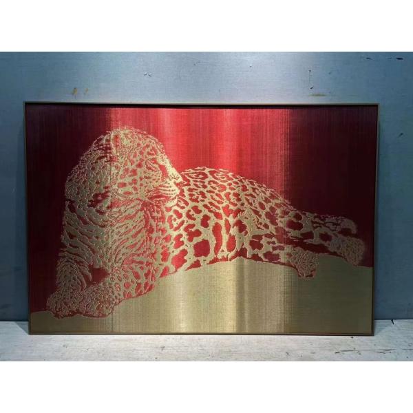 Fireproof Decorative Copper Mesh 1.5mm Thickness Leopard Pattern
