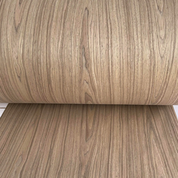 Teak Wood Flooring Veneer 0.45mm Fire Resistant Custom Engineered Facing