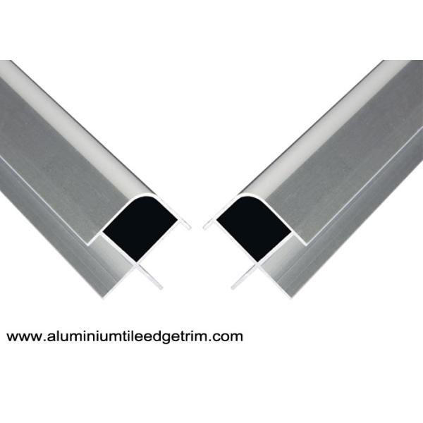 Bathroom Aluminium Tile Edge Trim For External / Exterior Corner