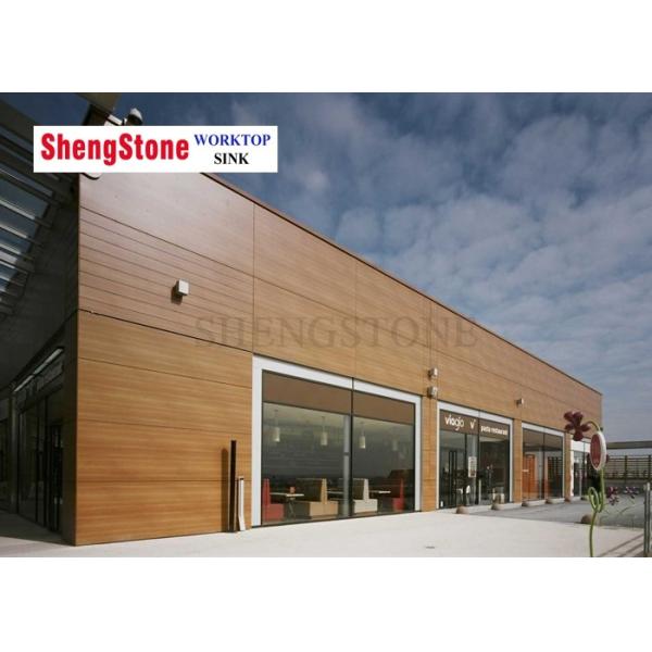 Phenolic Resin Exterior Wall Cladding Compact HPL Panels , High Pressure Laminate Panels