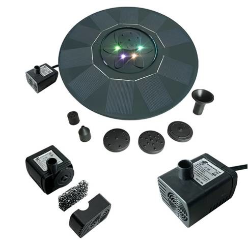 Garden Outdoor Fountain Submersible Solar Fountain Pump Outdoor Garden Pool Water Floating Fountain Pump