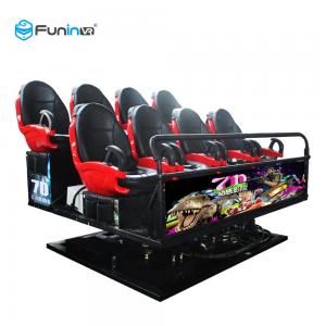 China 220V Virtual Reality 6 Seats 7d Cinema Theater Game Machines Blue , Red , Black Or Custom on sale
