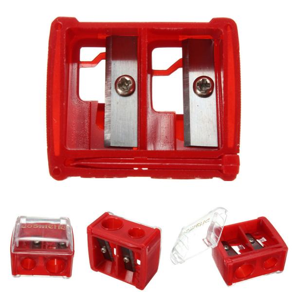 Freeuni Hot Selling Double Holes Cosmetic Sharpener Useful Pencil Sharpener For Pencil