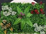 1m*1m Customized 3D Decoration Panel Vertical Garden Artificial Fake Green Wall  for Indoor Backdrop