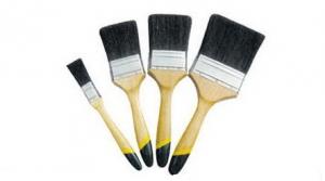 Cheap Wood Handle Black Bristle Paint Brush Industrial Black China Bristle Brush for sale