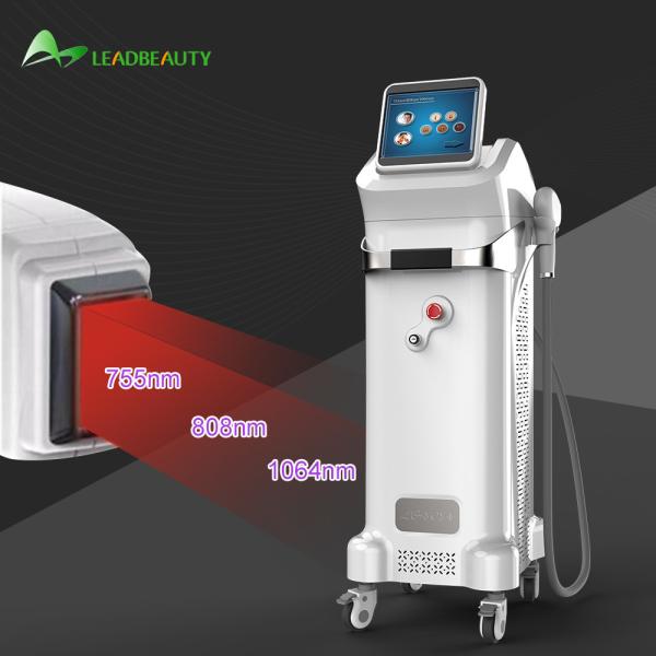808+755+1064nm beauty diode hair removal machine