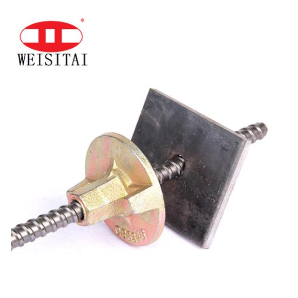 Adjustable 10/16/20mm Steel Formwork Tie Rod With Wing Nut