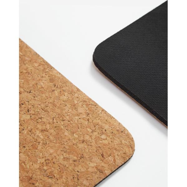 Skid Resistance Soft Cork Yoga Mat Anti Static Eco - Friendly For Relaxation